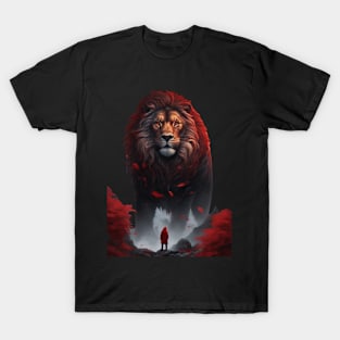 Roaring Creativity: The Art of Brave Lion AI T-Shirt